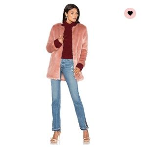 NWOT Blush LPA Faux Fur Coat